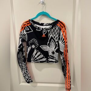 Adidas x FARM Rio Cropped Athletic Top